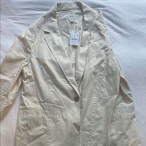 NWT JCrew Relaxed Linen-Cotten Blazer